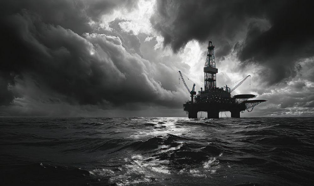 Нефтяная платформа в море